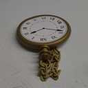 Nicky Bigs Novelties Jumbo Clock Necklace Prop 10 Oversized Clock on 16 Chain White Rabbit Flavor HipHop Costume Accessory Lightweight Plastic Cosplay Halloween Decoration