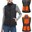 Glaais Heated Vest Women with Battery Pack 16000mAh 7.4V, Women's Heated Vest Warming Electric S