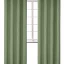 BGment Room Darkening Curtains 84 Inches Long - Grommet Thermal Insulated Drapes Window Treatment Curtains for Bedroom, 2 Panels, 52 x 84 Inch, Grass Green