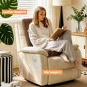 Recliner Cushions for Elderly with Back Support 20x20x5 in, Coffee