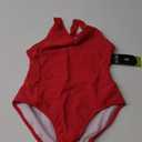 Swimsuit One Piece Swimming Suits Flyback Solid Swimwear for Practice 10