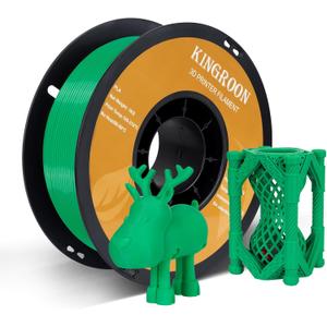 Kingroon PLA 3D Printer Filament, Dimensional Accuracy +/- 0.02 mm, 1 kg Spool(2.2lbs), 1.75 mmGreen