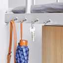 5 x Magnetic Hooks 10 Packs, 50Lbs Strong Magnetic Hooks, 10 Pcs Strong Locker Magnetic Hooks for Hanging