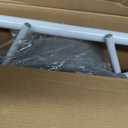 Medline Folding Steel Bedside Commode, Elongated Seat, 350 lb Capacity, 1 Count