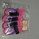 PUPTECK Anti Slip Dog Socks, Shoes with Grippers to Prevent Licking Hardwood Floors Traction, Rubber Boots & Paw Protectors for Small Dogs Cold/Hot Pavement, Senior Dogs Booties Purple, Small