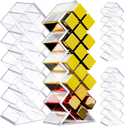 2 Pack Acrylic Lipstick Holder Organizer 32 Slots Clear Lip Gloss Holder Organizers Stackable Fish Shape Lipsticks Tower Lipstick Case Display Stand Storage Box for Makeup Cosmetic Vanity drawer