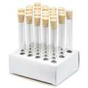 16X150mm Test Tubes with Cork Stoppers and Cardboard Rack, Borosilicate Glass, 23ml, Karter Scientific 212V8 (Pack of 25)