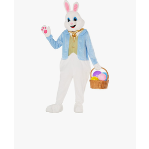 Morph Easter Bunny Costume Adult Deluxe Rabbit Mascot Outfit for Men - Perfect for Easter Costumes and Events (L)