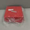 6pcs Graduation Caps Unisex Adult Matte Caps with Tassels in Same Color Detachable Golden Year Charm 2025 2026 (Red)
