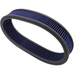 1 PC SHLPDFM Blue 14" X 3"Air Filter Element Round High Flow Washable & Reusable Round Air Filter Element Replacement Fits for Buick, Chevrolet, GMC, Ford, Mopar, Oldsmobile, Pontiac