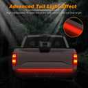 60 Inch Tailgate Light Bar, Aluminum Frame LED Tailgate Light Strip for Truck, Pickup,Trailer with Red Running Brake & Red Squential Turn Signal