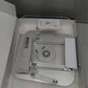 ACIsland Acrylic Book Stand for Reading-Adjustable Holder with 360 Rotating Base & Page Clips- Foldable Desktop Ricer for displaying Cookbook-Sheet Music-Laptop-Recipe-Textbook-Hands Free-Aluminium (Transparent)