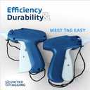 UT-H01 Professional Tagging Gun Kit — Industrial Grade Metal Needle, Price Tag Attacher for Clothing, Retail Store, Warehouse, Consignment — 500 Barbs Fasteners Included