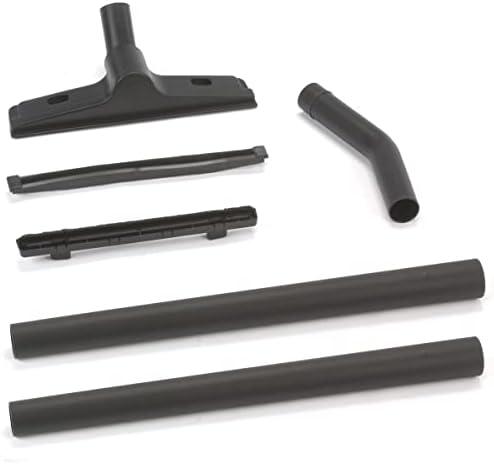 Shop-Vac 9190300 1.5 Inch Diameter Accessory Kit, 2 Extension Wands, Elbow Grip, 12 Inch Floor Nozzle With Brush/Squeegee Inserts