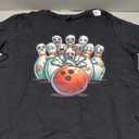 Funny Bowling Pin Faces for Bowling Lover, Men Kids Bowler T-Shirt XL Women
