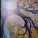 Large Canvas Wall Art Colorful Tree Picture Modern Living Room Bedroom Home Office Wall Decor Framed Canvas Prints Ready to Hang Size 20x40