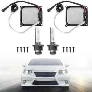 85967-51040 2Pcs Xenon HID Headlight Ballast with Igniter & D4S Bulb for 2006-2014 Lexus IS250 IS350 LS460 RX350 ES350 ES300h GS300 GS350 GX460,Fit for Toyota Prius/Avalon/Venza/Solara 85967-52020