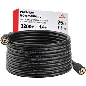 YAMATIC Pressure Washer Hose 25FT 1/4" M22 Brass Fitting Kink Resistant Power Washer Hose Replacement for Ryobi, Troy Bilt, Greenworks, CRAFTSMAN and more M22 Thread Pressure Washers, 3200 PSI