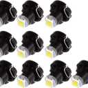 cciyu 10 Pack White 2835 SMD T3 Neo Wedge 1 LED Cluster Instrument Dash Lights New 8mm US Replacement fit for Cluster/Dash Panel/Center Console