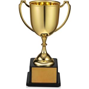 Veemoon Trophy Award, Plastic Award Trophy Cups, 7.5 Inch Trophies for Party Favors, Rewards, Winning Prizes, Competitions Ceremony Parties Favor 7.47X4.72X3.07in Gold