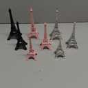 Wesiti 9 Pcs Eiffel Tower Decor Statue Alloy Metal Eiffel Tower Cake Topper French Paris Souvenir Gift Multiple Sizes for Cake Stand Table Holder Collectible Figurines Decorations(7'')