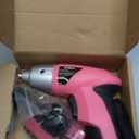 Hi-Spec Small Electric Screwdriver, Mini Drill Set, Rechargeable 3.6V Cordless Screwdriver with 26 Driver Bits, Power Tool for Small Projects & Home Use, Pink