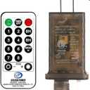 KNONEW 8 Mode Remote and UL Plug for 1500 Christmas String Lights