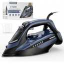 IronDaySteam Iron for Clothes 20s Fast Heat-up,1700W Iron with 14.07oz Large Water Tank,Non-Stick Ceramic Soleplate, Anti-Drip, Auto-Off, Burst Steam, Self-Cleaning, Ironing Clothes for Home, Blue 