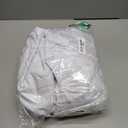 Gowinex 2 Pack 8FT White Spandex Tablecloth Stretch Fitted Table Cover for Rectangular Table Event, Wedding, Banquet and Parties