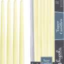 Hyoola Tall Taper Candles - 10 Inch Ivory Dripless, Unscented Dinner, Paraffin Wax with Cotton Wicks - 8 Hour Burn Time (Pack of 12)