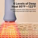 ZDEER Lymphatic Drainage Massager, Cupping Tool for Massage Therapy, Hot Stones Gua Sha Tool with Heat, 6 Levels for Muscle Relaxation & Circulation with 2 Essential Oils