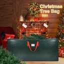 KRYSTY Christmas Tree Storage Bag - Fits Up to 9 Ft Xmas Holiday Tree, Zippered Bag, Carry Handles, Durable Waterproof Material, Protects Against