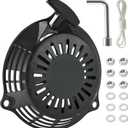 GCV160 Pull Start Recoil Starter Compatible with Honda GCV160 GCV135 HRU19 EN2000 GC160 GC135 Lawn Mower Pressure Washer Engine Parts Pull Cord Assembly (Black)