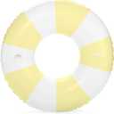 FUNBOY Giant Vintage Stripe Inflatable Tube Pool Float with Cup Holder 48" | Large Pool Float for Adults | Inner Tube Swimming Pool Toys Swim Rings | Pool Lounger Float for Pool Party & Summer 
