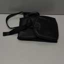 Airplane Foot Hammock with Removable Base & Memory Foam - Wide Hardboard Support No-Collapse Foot Rest for Long Flights, Office, Travel - Thickened Design Relieves Foot Pain (Black, Travel Essentials) (1 Pack)