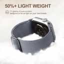 Wepro Stretchy Solo Loop, Compatible with Apple Watch Band 38mm 40mm 41mm 42mm 44mm 45mm 46mm 49mm for Women Men, Soft Nylon Elastic Breathable Strap for iWatch Series SE 10 9 8 7 6 5 4 3 2 1 Ultra (Blue Grey)