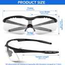 OXG 6 Pack Tinted Safety Glasses for Men Women, Safety Goggles ANSI Z87.1 Protective Eyewear Scratch Resistant Eye Protection