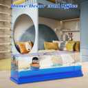 Anime Figure Merch Unsinkable Ship Model Pirate Boat in a Bottle BoxNon Sinking Acrylic Cruise Ship Fluid Drift Bottle Desk for Decor Ornament Fans Gifts (A)