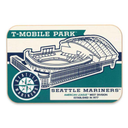 Seattle Mariners T-Mobile Park Retri Wood Wall Decor 8x5.5