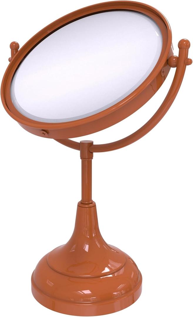 Allied Brass DM-2/4X-ASP 8 Inch Vanity Top Make-Up Mirror 4X Magnification, Autumn Sparkle