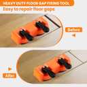 Double-Sided Heavy Duty Floor Gap Fixer Tool, Laminate Flooring Tools with Enhanced Suction Cup & 5 PCS Sticky Pads for Wood Floor, Laminate, Vinyl Plank, Hardwood