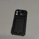 SSLOTSCASE for iPhone 17 Pro Max Case with Card Holder & Kickstand & Slide Camera Lens Cover & Camera Stand & Wallet, Military-Grade Heavy Duty Phone Case Cover for iPhone 17 Pro Max 5G 2025, Black