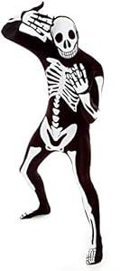 Morphsuits Adult Skeleton Costume Men, Mens Skeleton Costume Glow in Dark, Skeleton Adult Costume, Glow in Dark Skeleton (Large)
