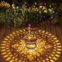 Mothers Day Gifts for Mom, Solar Lanterns Outdoor Waterproof Hummingbird Garden Decor Birthday Gifts for Women Mom Grandma Sister Solar Lights Outside Decorations for Backyard, Patio, Porch