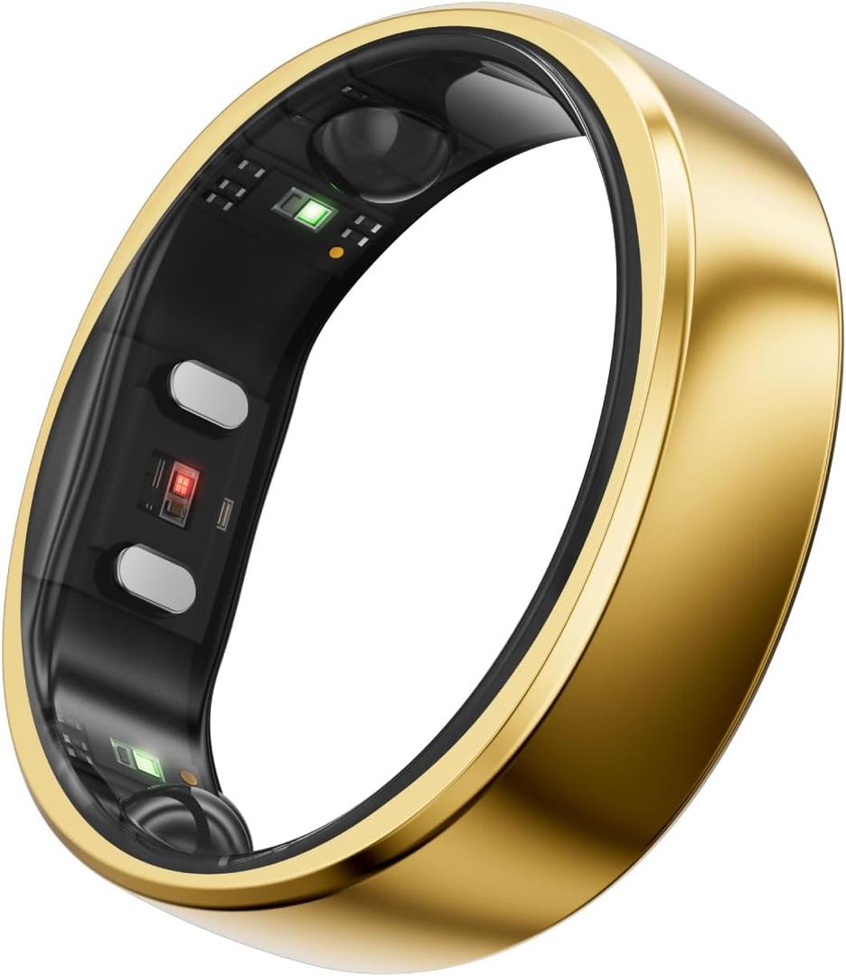 RingConn Gen 2 Smart Ring - Sleep Apnea Monitoring(Gold, Size 6)