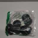 Luggage Wheels Replacement OD 60mm, 8pcs Rubber Double-Row Mute Suitcase Caster Parts, Wear Resistant Repair for Travel, EA37 (Black)