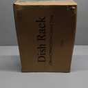 SNTD Dish Drying Rack - Extendable Dish Rack, Large Sink Drying Dish Drainer for Kitchen Counter, Stainless Steel Dish Strainer with Utensil Holder (Black)