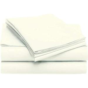Yarns of Cotton Ivory Solid Full Size Sleeper Sofa Bed Sheet Set - Luxury 100% Egyptian Cotton - 600 Thread Count - Fits Mattresses Up to 6" Inches Deep Pocket