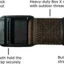 Rover - 1.5 Inch Wide Men's Nylon Web Belt with High-Strength Adjustable Buckle (Brown, XL)