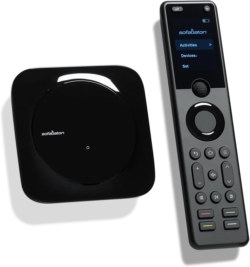 SofaBaton X1S Smart Remote Control with Smart Hub, All-in-One Customizable Activities, IR/Bluetooth/WiFi Compatible